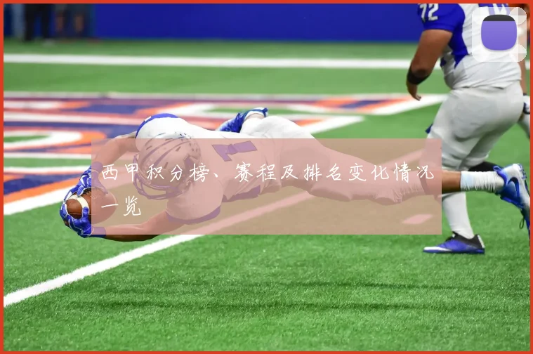 西甲积分榜、赛程及排名变化情况一览